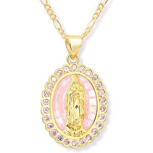 18K Gold Plated Religious Gifts for Christian Women Faith - Virgin Mary Necklace